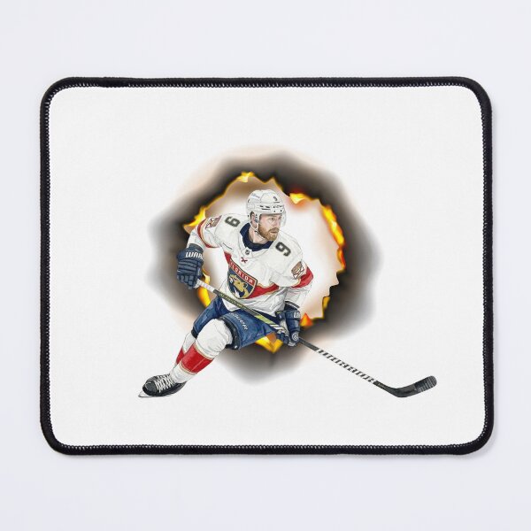 Item preview, Sam Bennett #9 Florida Panthers Fiery Ice Hockey Illustration designed and sold by Cucuzeus.