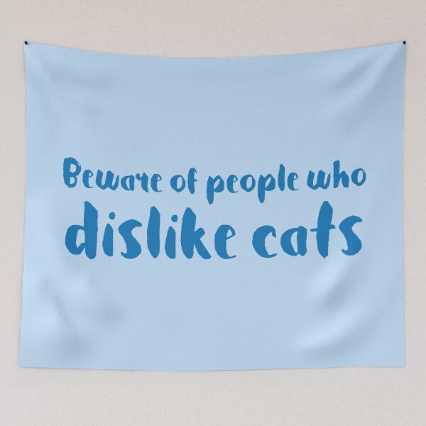 Item preview, BEWARE of people who dislike cats designed and sold by jazzydevil.
