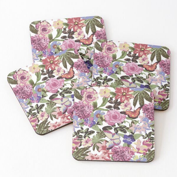 Item preview, Vintage Floral and Butterfly Garden Pattern designed and sold by Johnnies.
