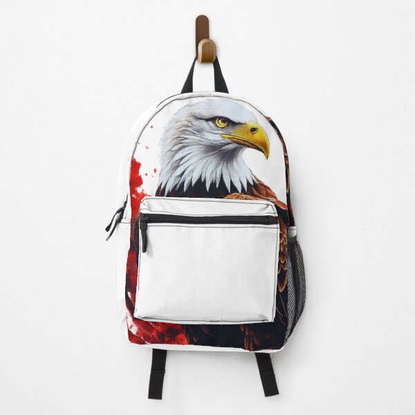Item preview, Trash‑Polka Eagle – Bold Red and Black Wildlife Design designed and sold by GabeMountainArt.