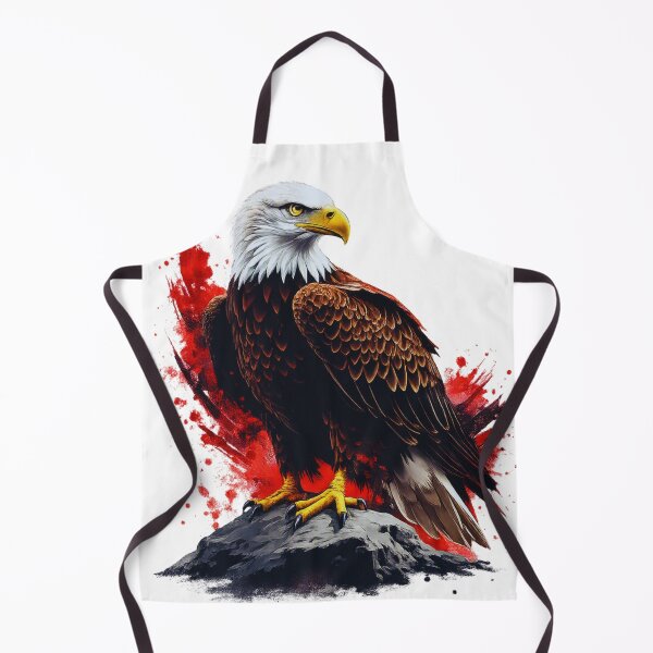 Item preview, Trash‑Polka Eagle – Bold Red and Black Wildlife Design designed and sold by GabeMountainArt.