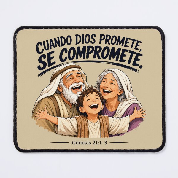 Item preview, When God Promises, He Commits | Genesis 21:1-3 Christian Design Inspired by Abraham, Sarah, and Isaac designed and sold by ByJeffro.