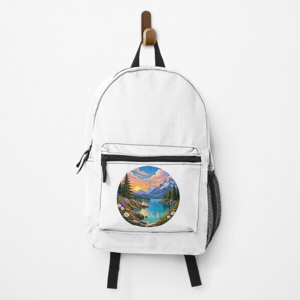 Item preview, Peaceful Mountain Lake Sunset designed and sold by TinyWeird.