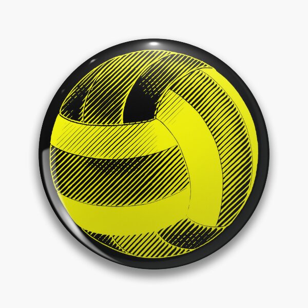 Item preview, Vintage Yellow Volleyball Sports Graphic designed and sold by pattern-archive.