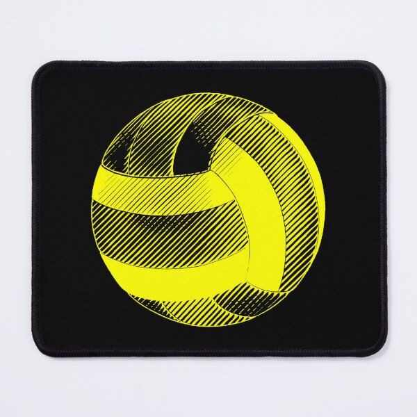 Item preview, Vintage Yellow Volleyball Sports Graphic designed and sold by pattern-archive.