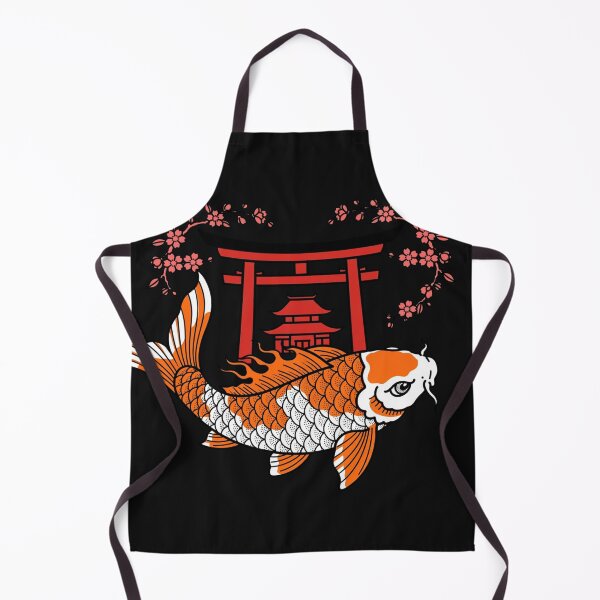 Item preview, Koi Fish With Torii Gate And Sakura - Japanese Irezumi Tattoo Art designed and sold by Surviving Monday Club.