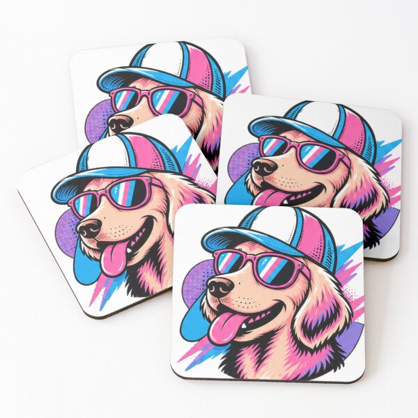 Item preview, Cool Retro Dog with Sunglasses by Pop Waves designed and sold by DGCC23.