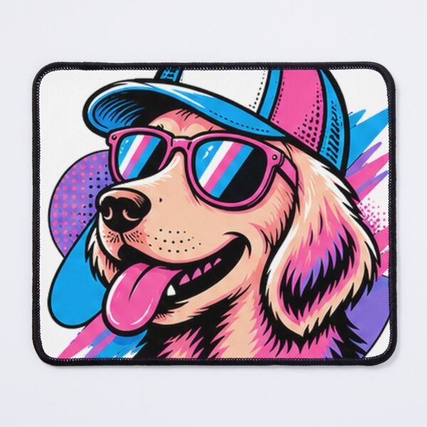Item preview, Cool Retro Dog with Sunglasses by Pop Waves designed and sold by DGCC23.