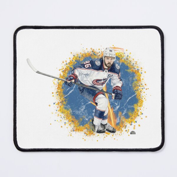 Item preview, Blue Jackets Hockey #86 in White Jersey - Columbus Fan Art designed and sold by Cucuzeus.