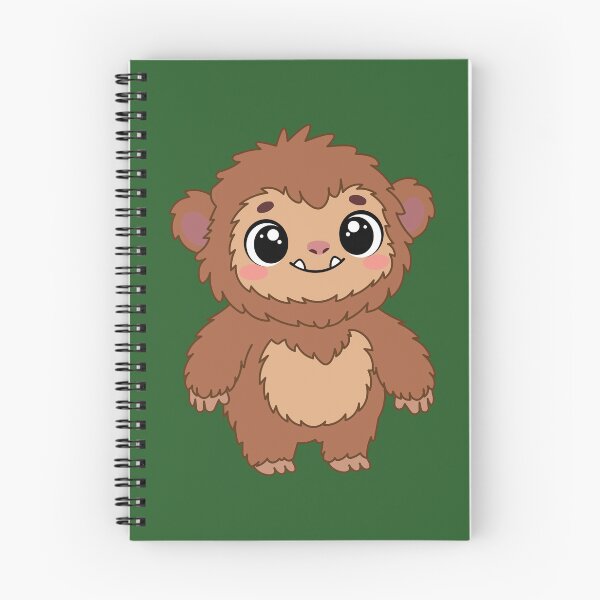 Item preview, Cute Sasquatch Bigfoot Cartoon | Adorable Cryptid Forest Creature designed and sold by Hallowed Artistry.