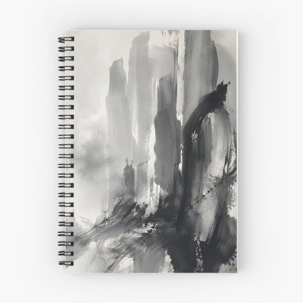 Item preview, Black and White Abstract Ink – Minimalist Monochrome Brushstroke Wall Art designed and sold by GutyzDesignsES.