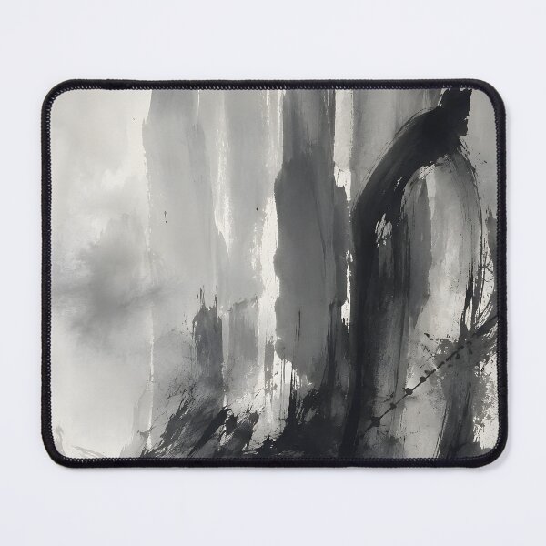Item preview, Black and White Abstract Ink – Minimalist Monochrome Brushstroke Wall Art designed and sold by GutyzDesignsES.