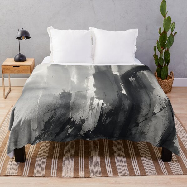 Item preview, Black and White Abstract Ink – Minimalist Monochrome Brushstroke Wall Art designed and sold by GutyzDesignsES.