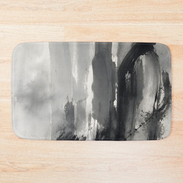 Item preview, Black and White Abstract Ink – Minimalist Monochrome Brushstroke Wall Art designed and sold by GutyzDesignsES.