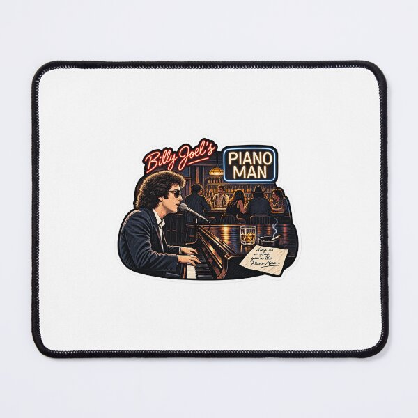 Item preview, Billy Joel Fan Art Graphic designed and sold by FanFueledStickers.