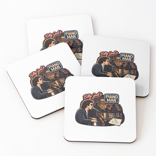 Item preview, Ilustración de fan art de Billy Joel designed and sold by FanFueledStickers.