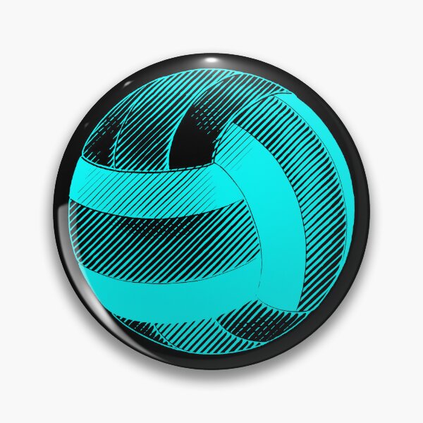 Item preview, Vintage Cyan Volleyball Sports Graphic designed and sold by pattern-archive.