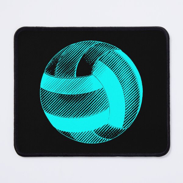 Item preview, Vintage Cyan Volleyball Sports Graphic designed and sold by pattern-archive.