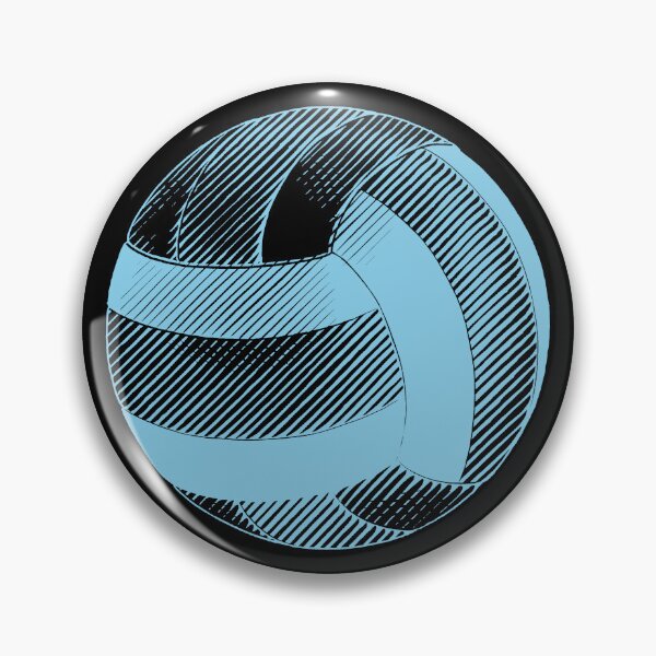 Item preview, Vintage Sky Blue Volleyball Sports Graphic designed and sold by pattern-archive.