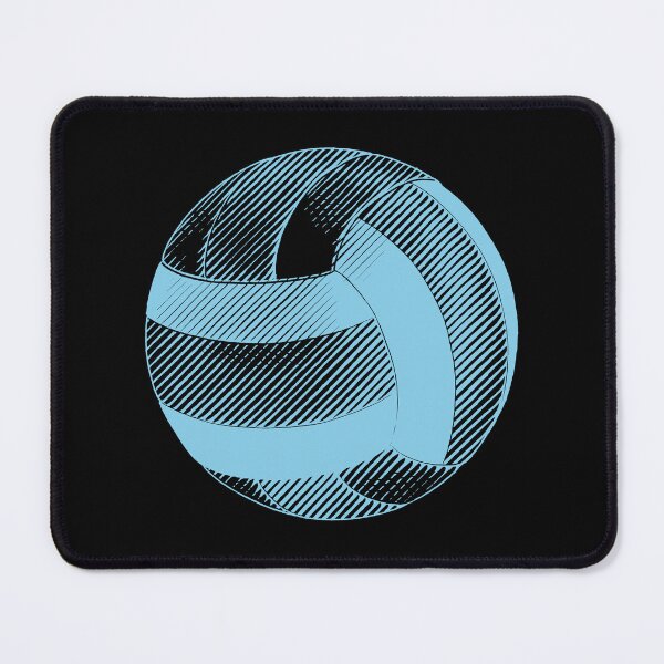 Item preview, Vintage Sky Blue Volleyball Sports Graphic designed and sold by pattern-archive.
