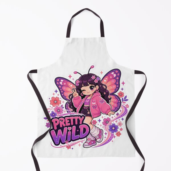 Item preview, Pretty Wild Butterfly Girl Sticker PNG | Cute Pink Purple Kawaii Graphic | Feminine Aesthetic Vinyl Decal | Girly Gift designed and sold by Stylestickers55.