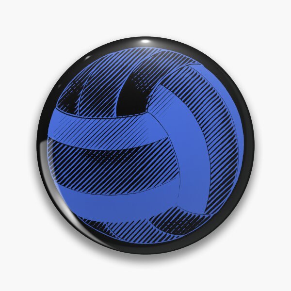 Item preview, Vintage Royal Blue Volleyball Sports Graphic designed and sold by pattern-archive.