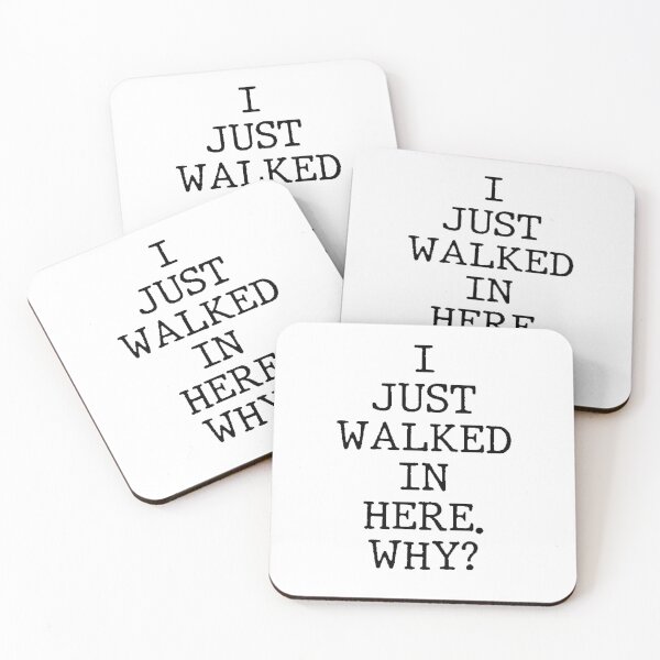 Item preview, Text Typography I just walked in here. Why? Forgetful Adult Humor designed and sold by TypeboldStudio.