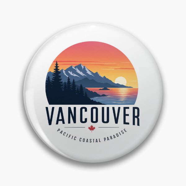 Item preview, Vancouver Pacific Coastal – West Coast Minimalist Typography – Canada Travel Poster Art designed and sold by bobscraze.