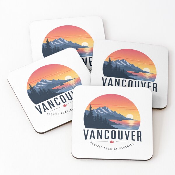 Item preview, Vancouver Pacific Coastal – West Coast Minimalist Typography – Canada Travel Poster Art designed and sold by bobscraze.