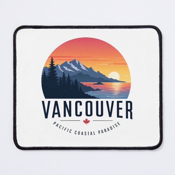 Item preview, Vancouver Pacific Coastal – West Coast Minimalist Typography – Canada Travel Poster Art designed and sold by bobscraze.