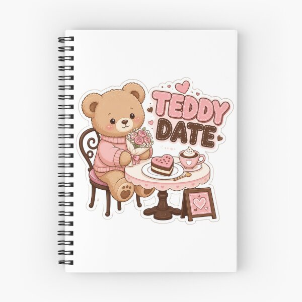 Item preview, Teddy Date Cute Kawaii Bear Sticker PNG | Pink Teddy Bear Couple Aesthetic | Cute Love Gift | Cozy Valentine Sticker designed and sold by Stylestickers55.