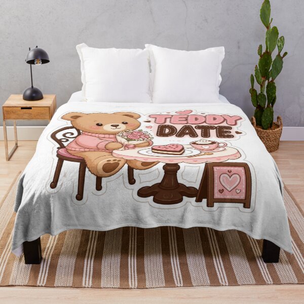 Item preview, Teddy Date Cute Kawaii Bear Sticker PNG | Pink Teddy Bear Couple Aesthetic | Cute Love Gift | Cozy Valentine Sticker designed and sold by Stylestickers55.