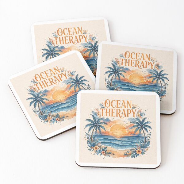 Item preview, Ocean Therapy Tropical Beach Sunset Art designed and sold by Softlife by Harvir.