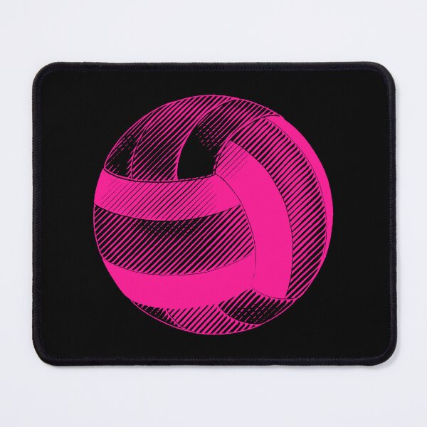 Item preview, Vintage Hot Pink Volleyball Sports Graphic designed and sold by pattern-archive.