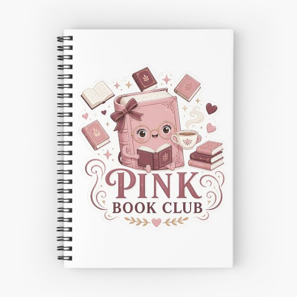 Item preview, Pink Book Club Sticker PNG | Cute Book Lover Reading Aesthetic | Pink Kawaii Bookworm Graphic | Reader Gift designed and sold by Stylestickers55.