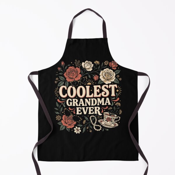 Item preview, Coolest Grandma Ever Shirt Floral Botanical Roses Teacup designed and sold by HolidayMoods.