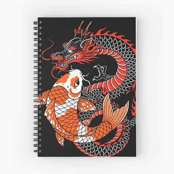 Item preview,  Koi Fish And Japanese Dragon - Irezumi Tattoo Art designed and sold by Surviving Monday Club.