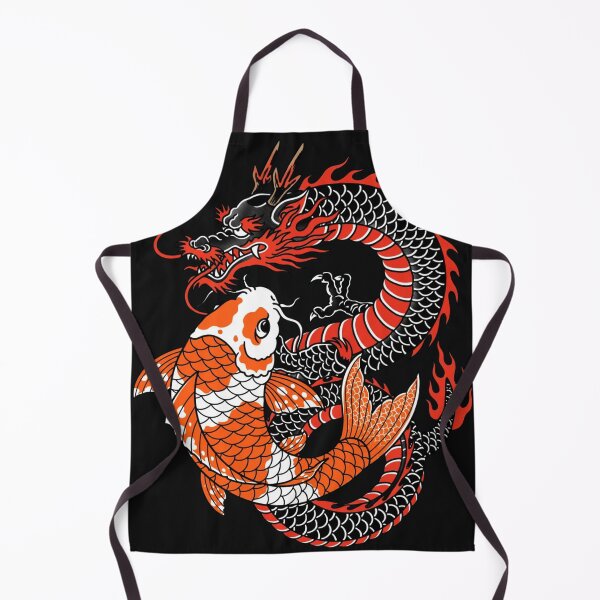 Item preview, Koi Fish And Japanese Dragon - Irezumi Tattoo Art designed and sold by Surviving Monday Club.