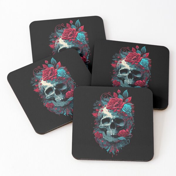 Item preview, Skull And Roses Darkl Art 3 designed and sold by GoGreenlove.