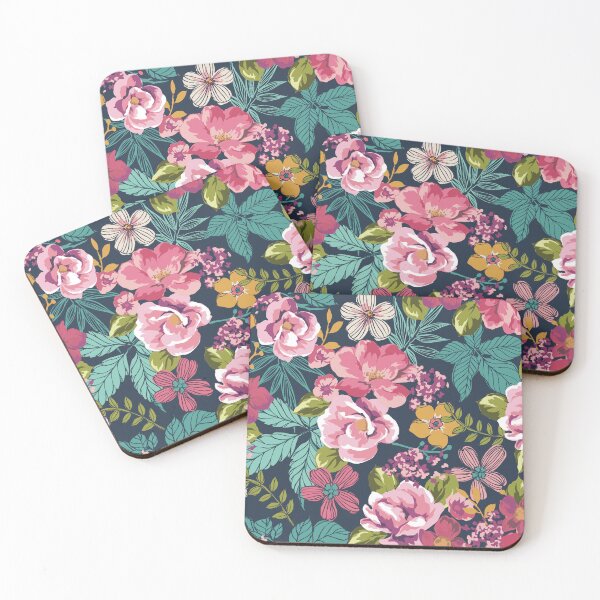 Item preview, Dark Moody Vintage Pink Roses Floral Pattern designed and sold by Johnnies.