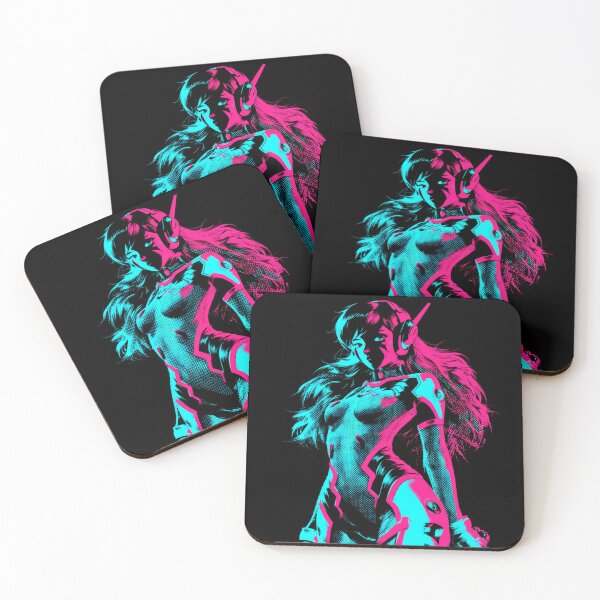Item preview, Neon Pink Gamer Girl  designed and sold by AnimeArsenalPrints.