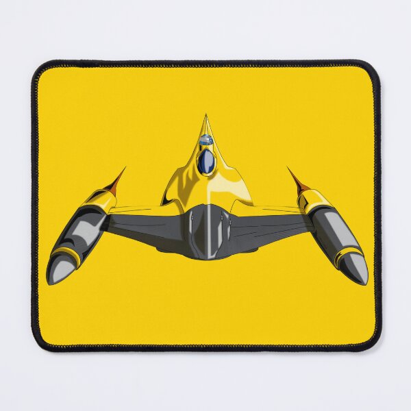 Item preview, Yellow Squadron – Minimal Starfighter Tribute | Inktober Sci-Fi Art designed and sold by WaveAcuarela.