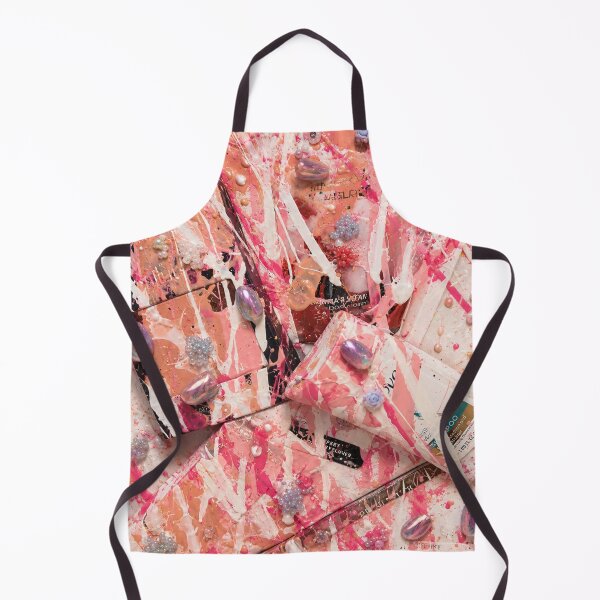 Item preview, Pink Cosmetic Glam Chaos Mixed Media Art designed and sold by THE SPLATTERED HAUS BY SAGE BANKS.