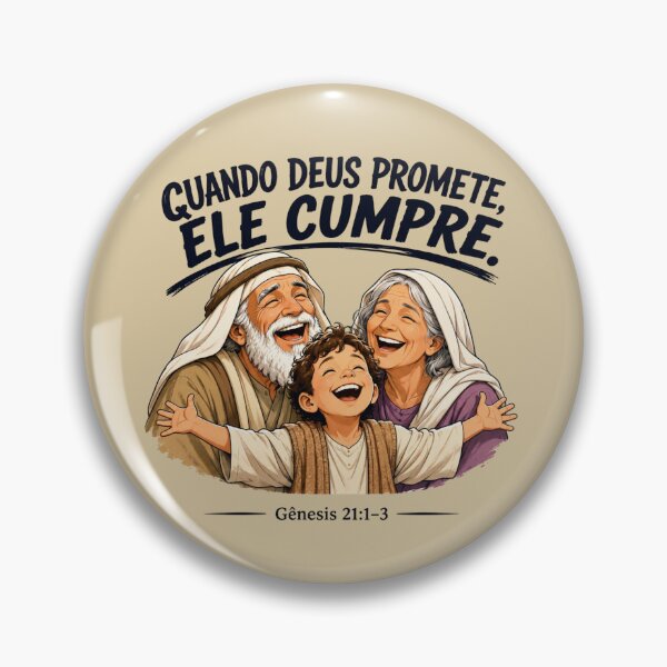 Item preview, When God Promises, He Delivers | Genesis 21:1-3 | Design Cristão Inspired by Abraão, Sara and Isaque designed and sold by ByJeffro.