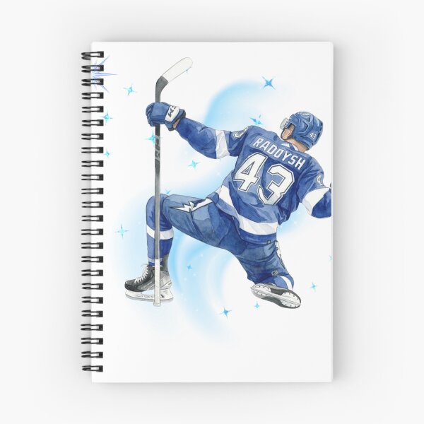 Item preview, Watercolor Hockey Player Celebration - Darren Raddysh #43 designed and sold by Cucuzeus.