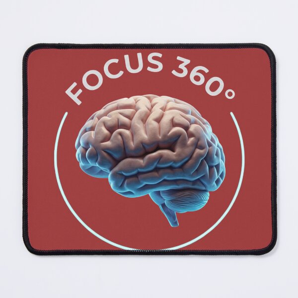 Item preview, Focus 360 - Neon Brain Concentration Symbol designed and sold by NexaMind Studio.