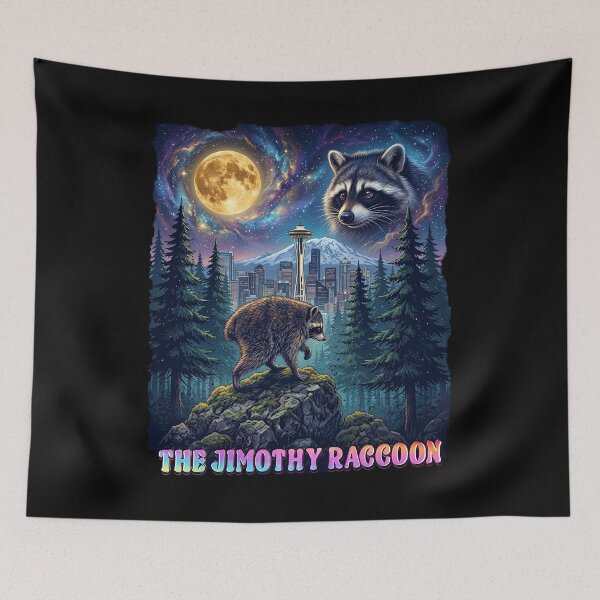 Item preview, Vintage Jimothy Raccoon | Seattle, Washington Jimothy Raccoon designed and sold by TeeARTHY.