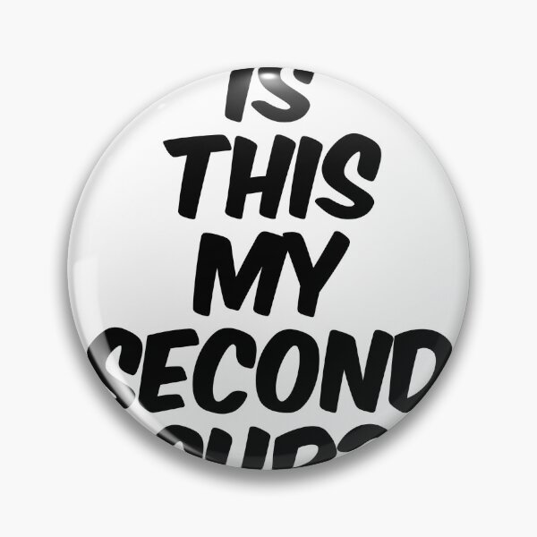 Item preview, Text Typography Is this my second cup? Forgetful Adult Humor designed and sold by TypeboldStudio.