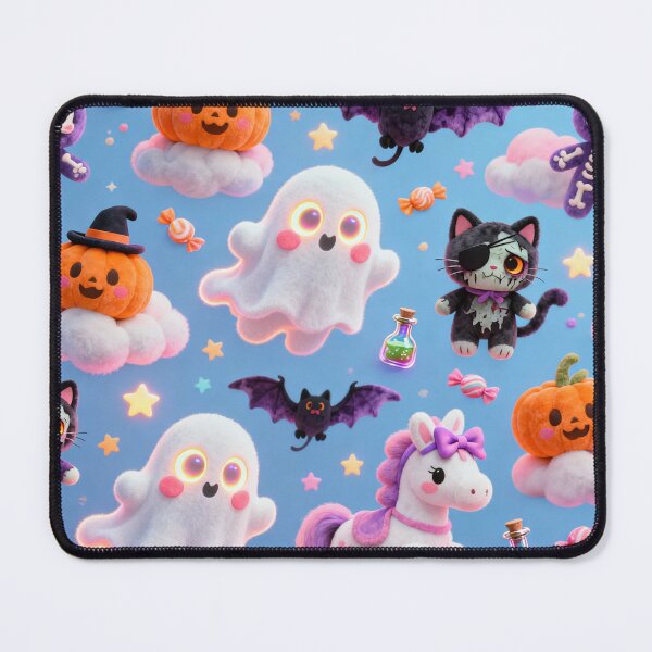 Item preview, Cute Pastel Halloween Plush Pattern designed and sold by LenNo9881.