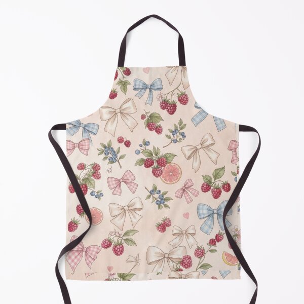 Item preview, Coquette Aesthetic Bows and Berries Pattern designed and sold by ArtivoNest.